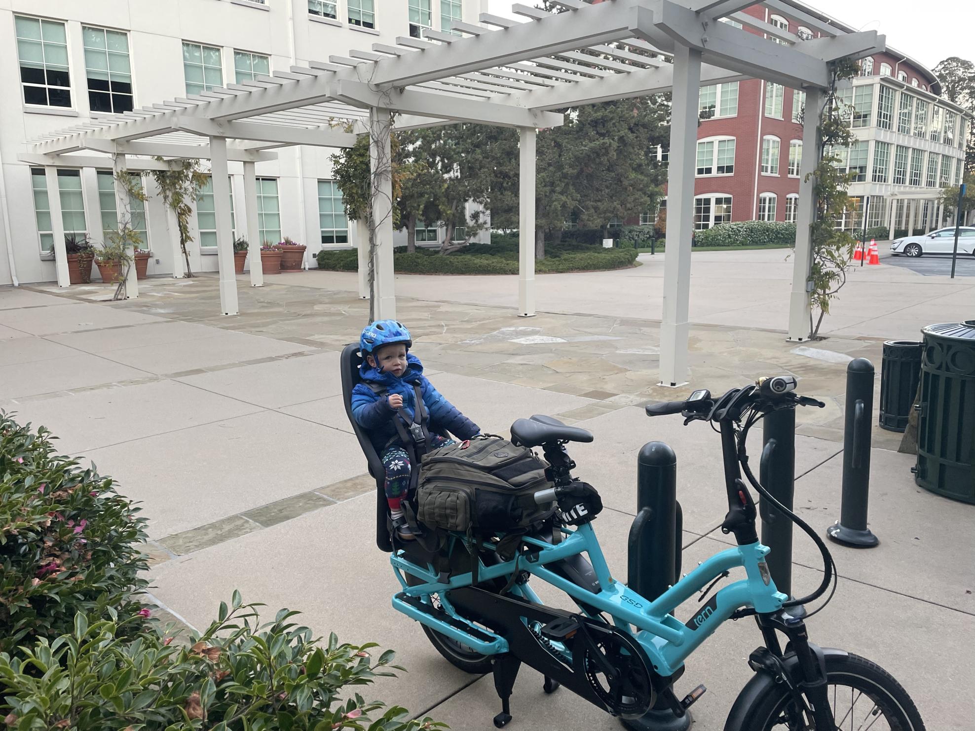 Tern cargo bike (rear storage) Teal