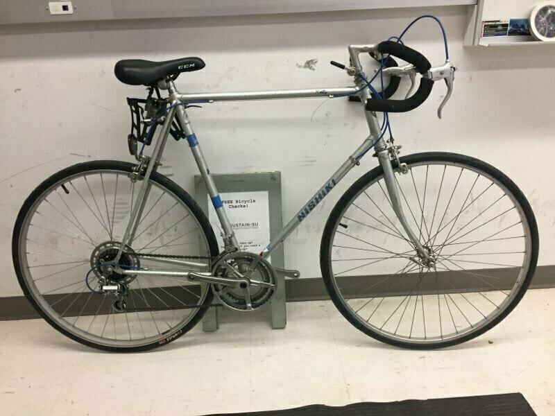 Nishiki road bike / RALLY Silver, gray or bare metal