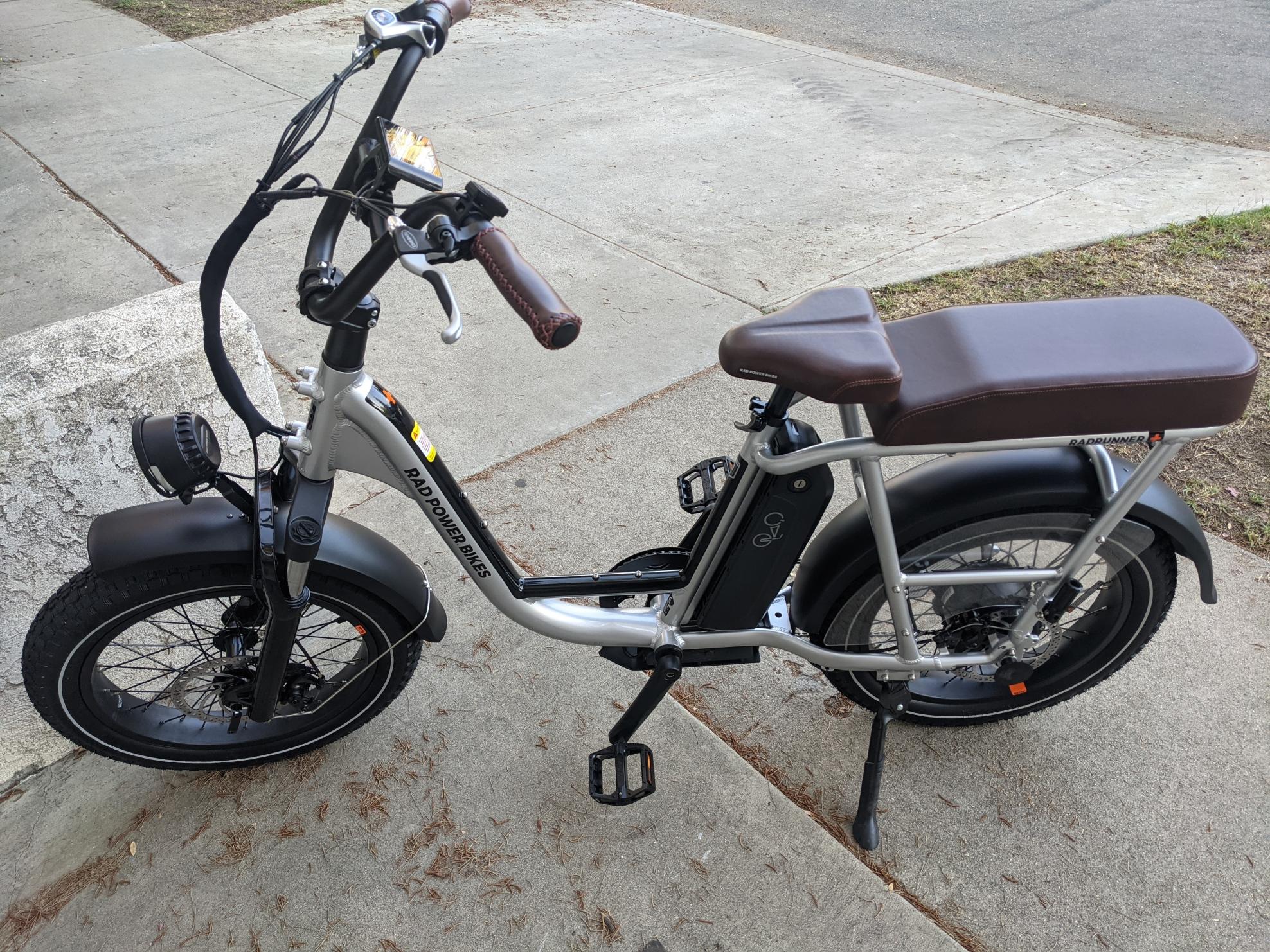2021 Rad Power Bikes RAD Runner Plus Silver, gray or bare metal