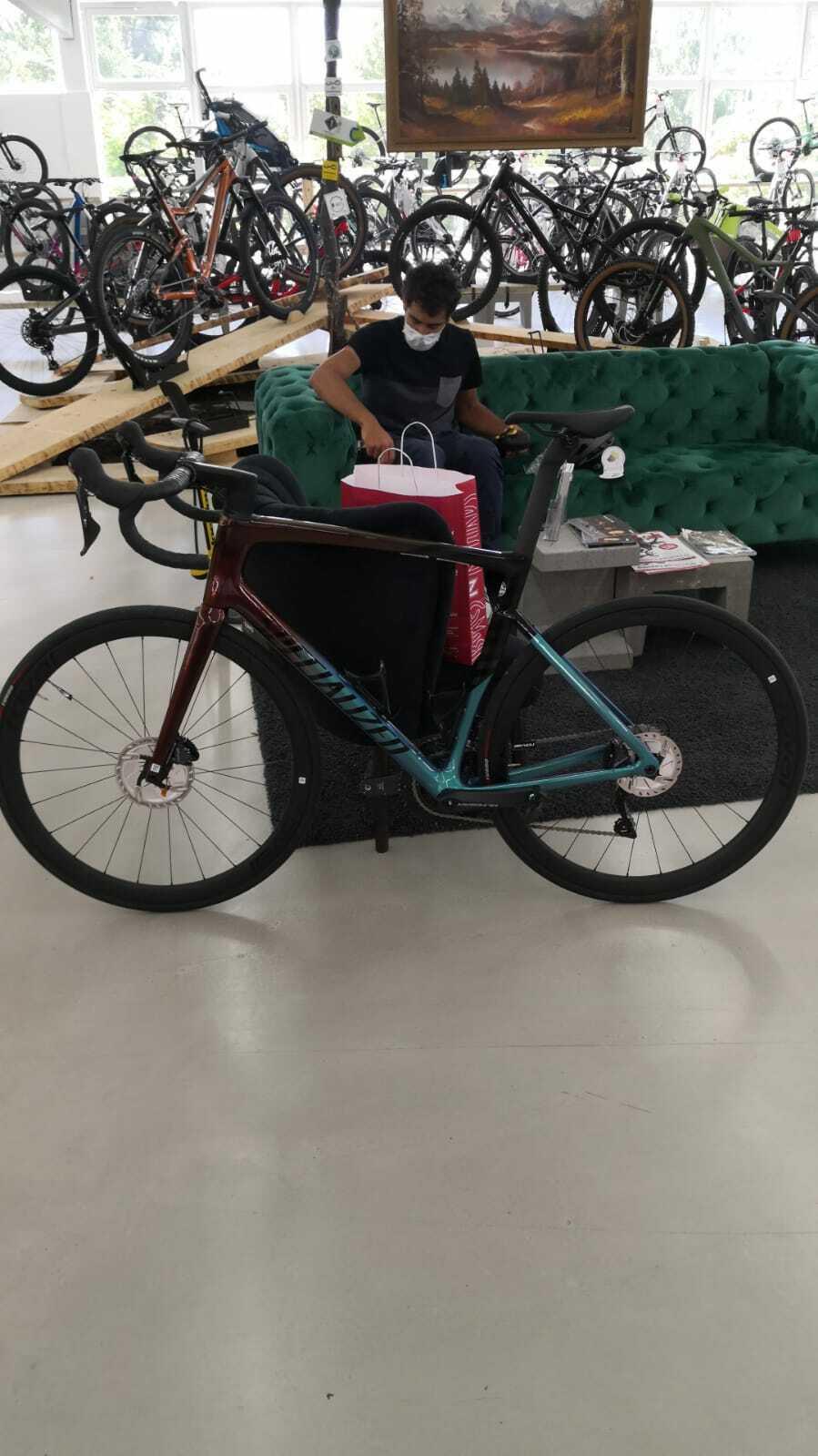 Specialized Tarmac sl7 Teal, Red, and Yellow or Gold