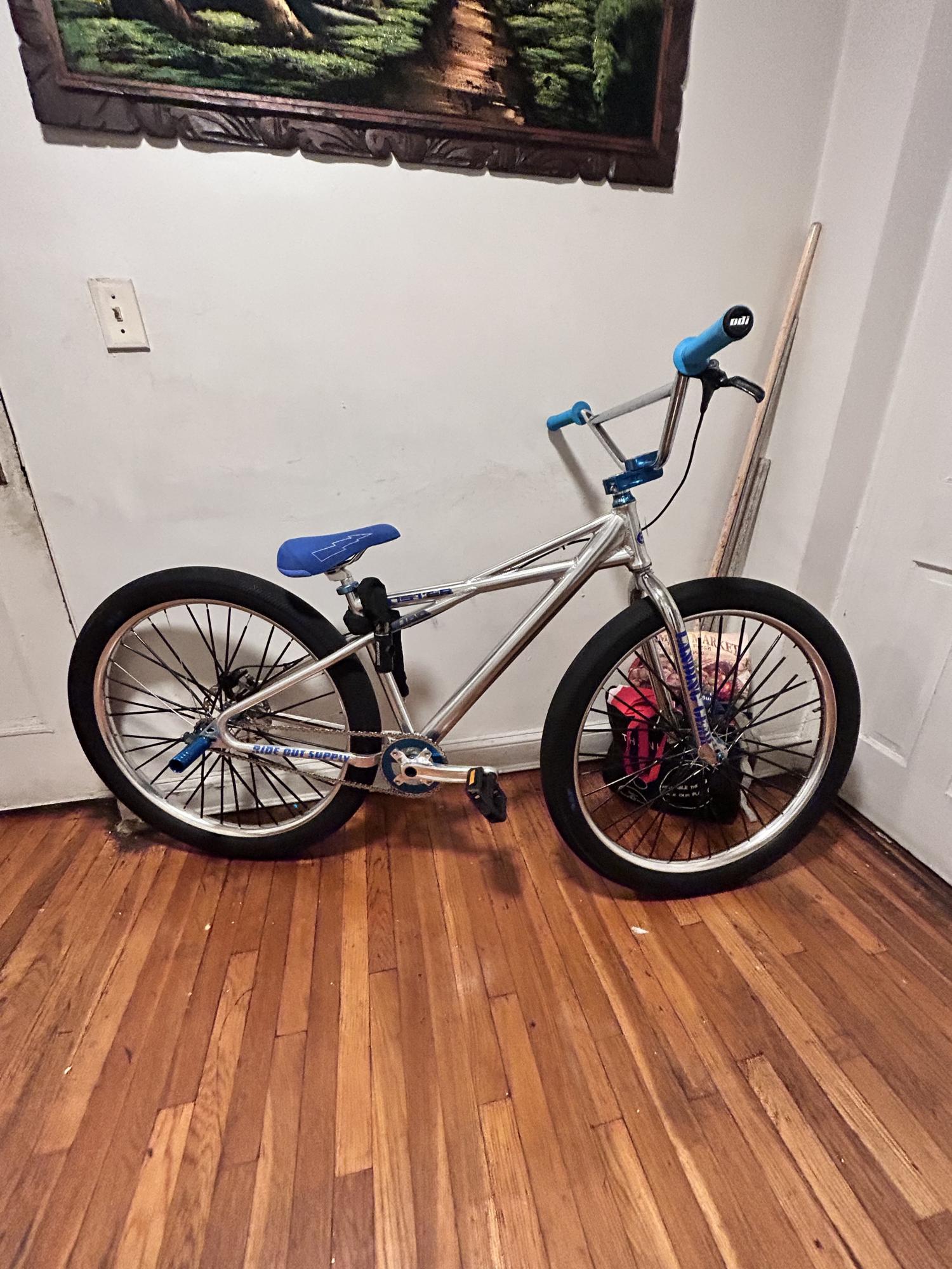 SE Bikes Monster Quad 29” Silver, gray or bare metal