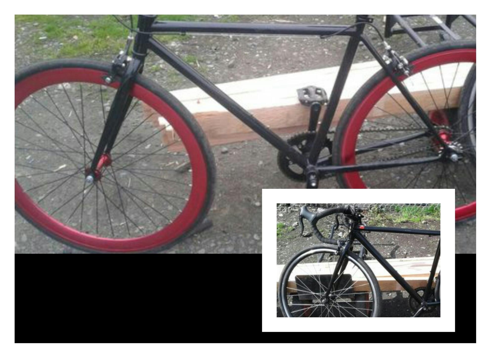 2016 Motobecane Fixie - Shadow Black and Red