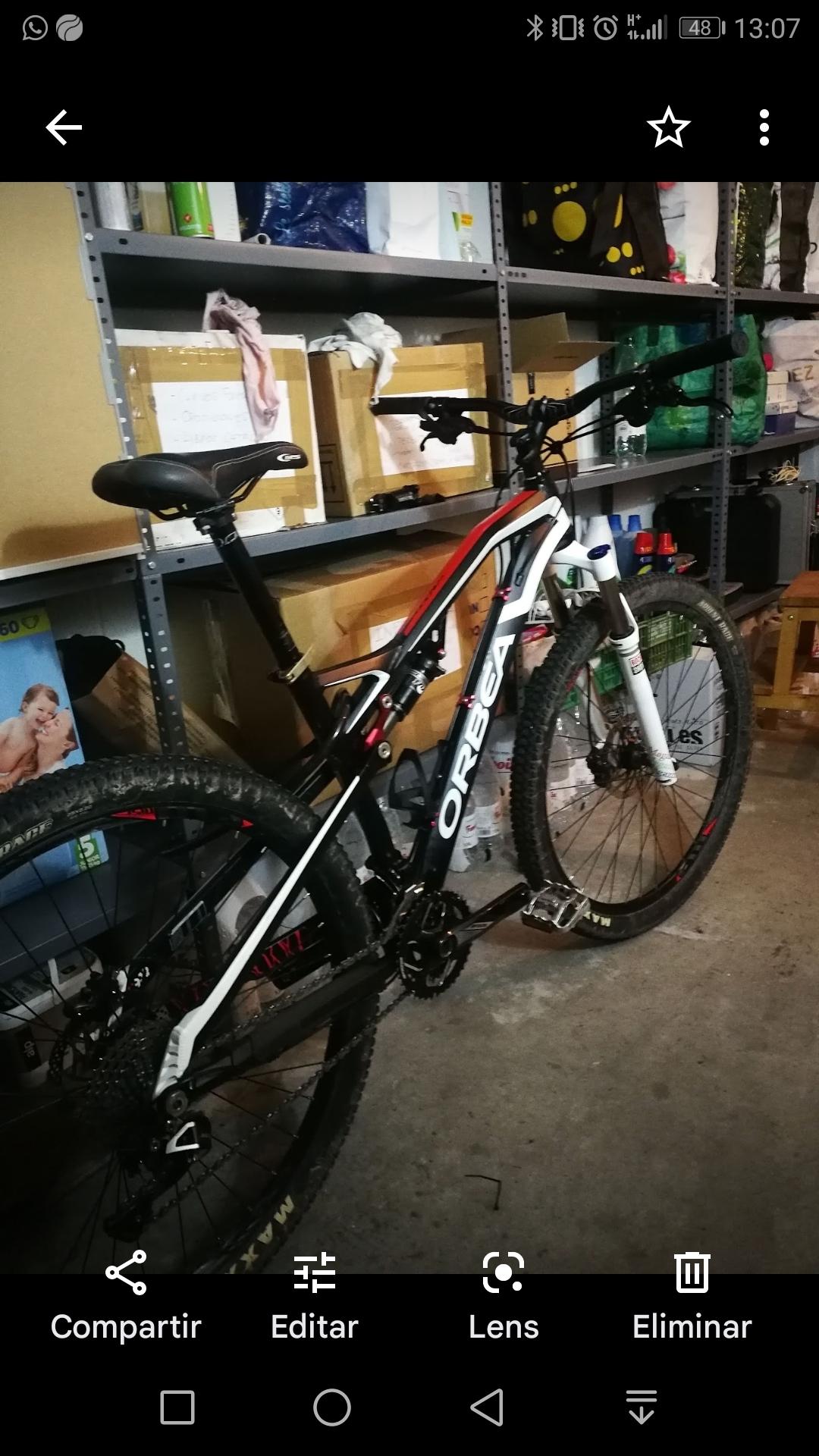 2014 Orbea Occam 29 Black, White, and Red