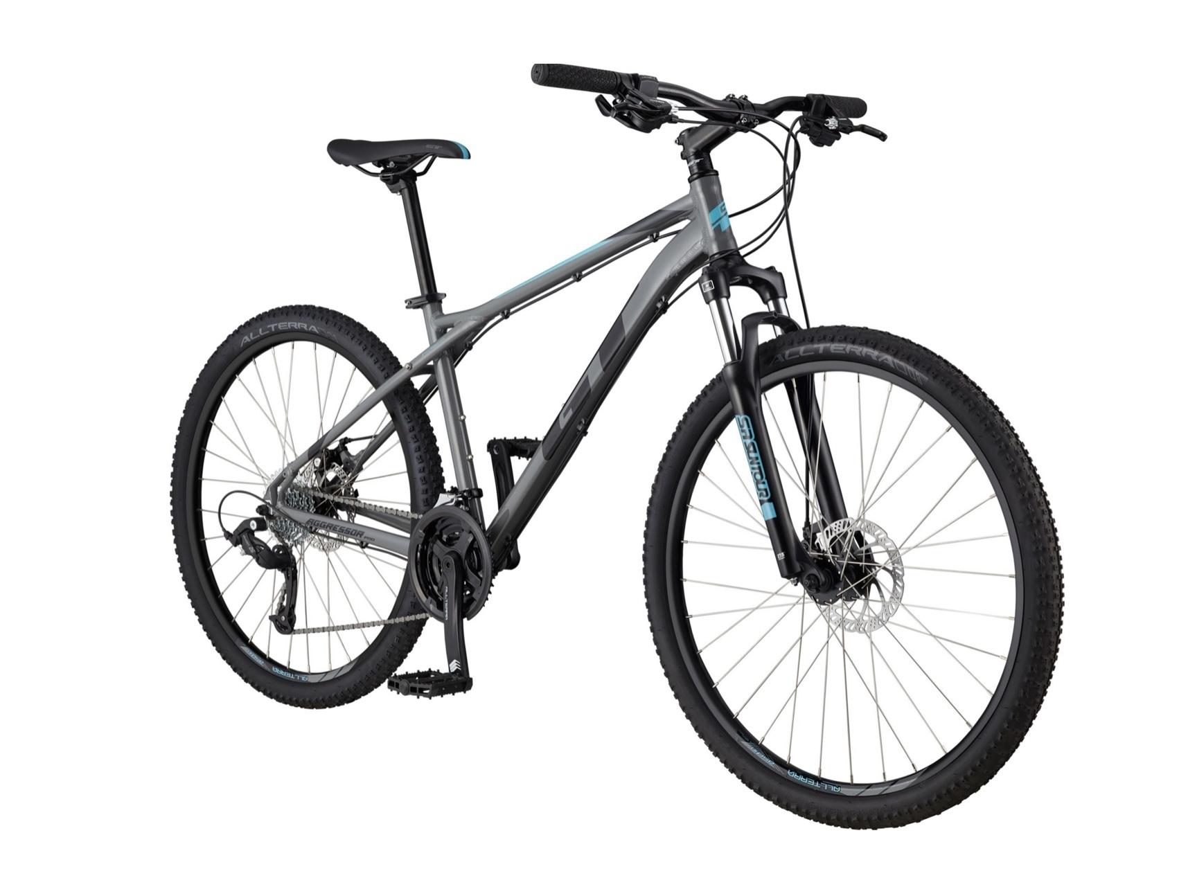 2022 GT Bicycles Silver, gray or bare metal and Blue