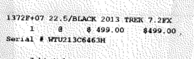 2013 Trek 7.2 FX Black