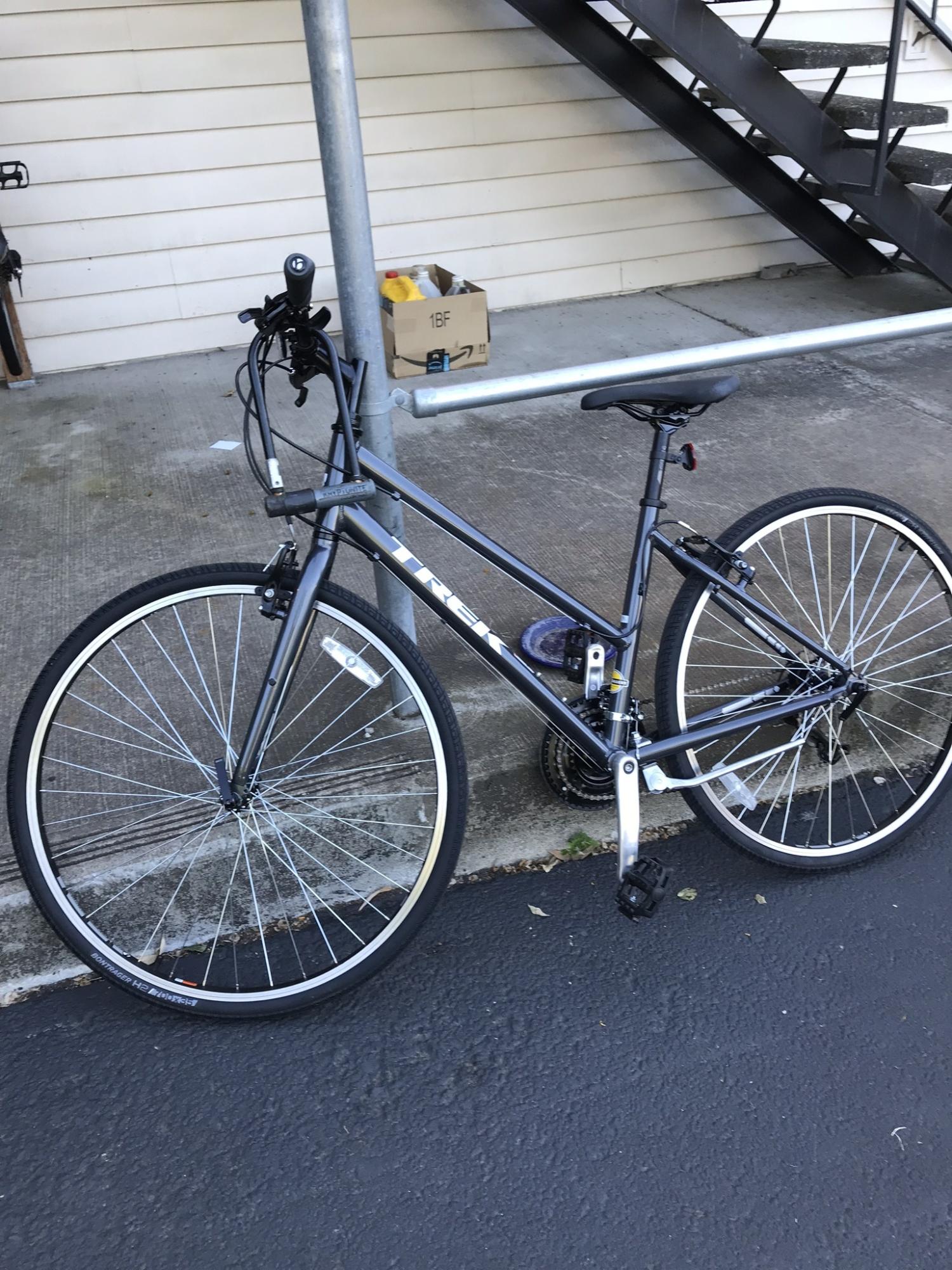 2018 Trek Fx stagger Silver, gray or bare metal