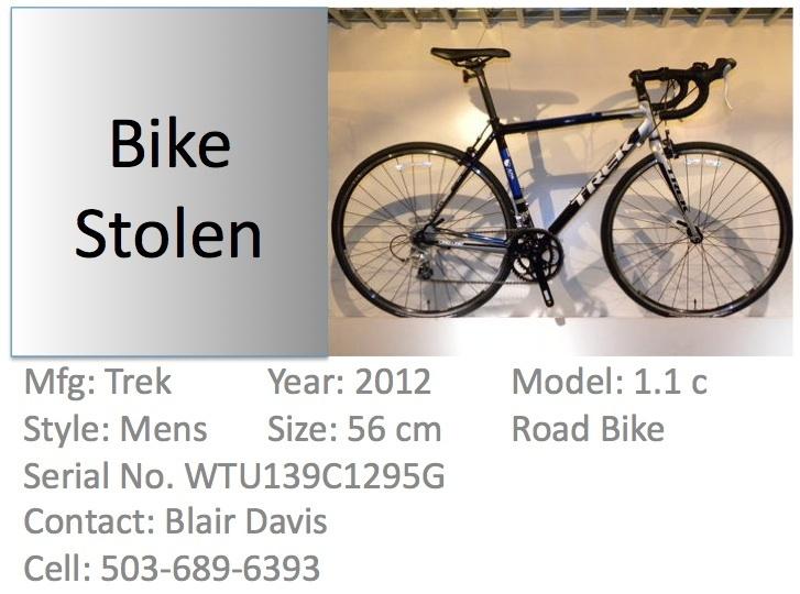 2012 Trek 1.1 Series Road Bike  Black