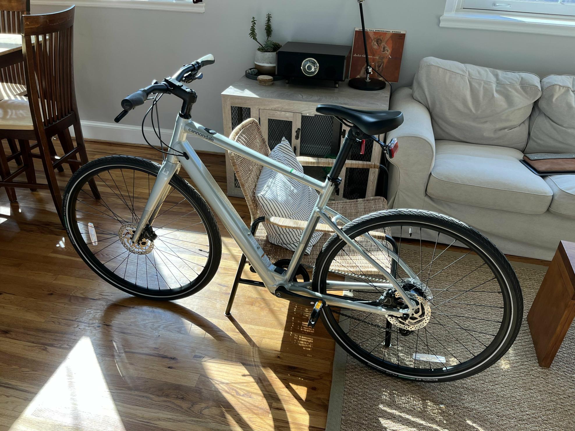 2021 Cannondale Quick Neo SL 2 Silver, gray or bare metal