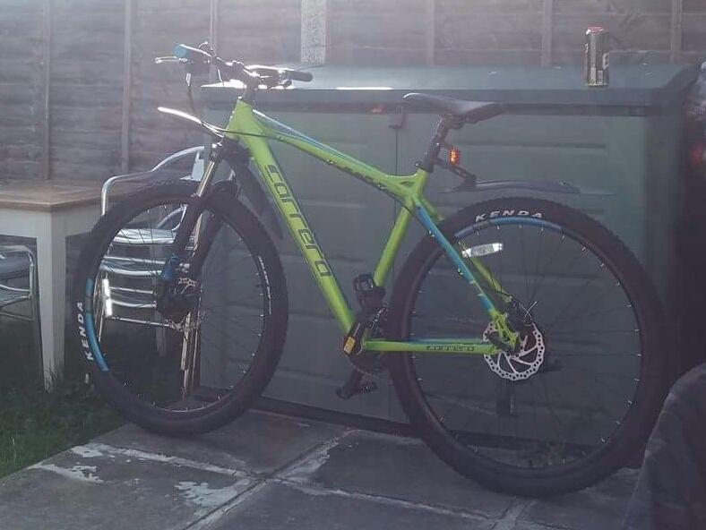 Carrera bicycles Green and Black