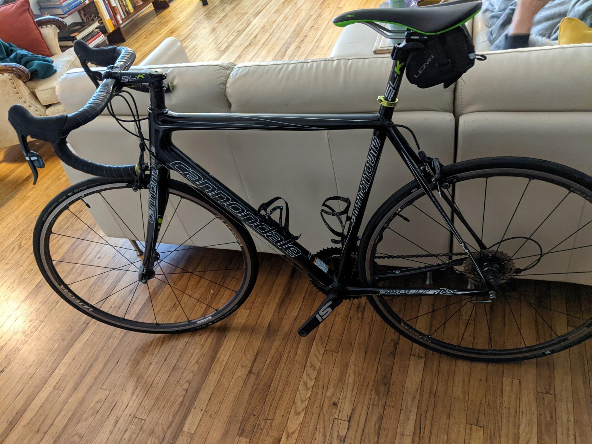 Cannondale Super Six Hi Mod 1 Black and Green