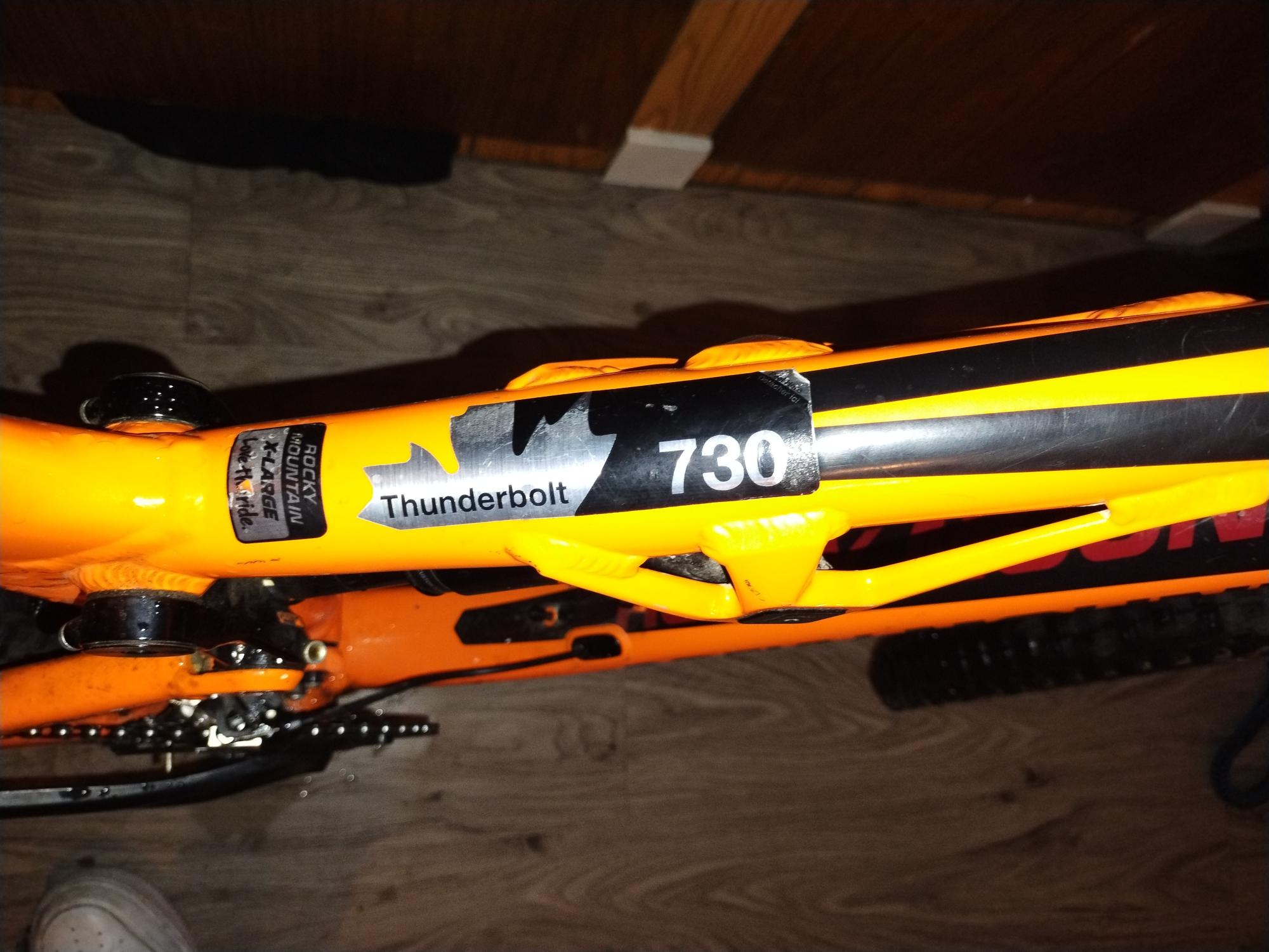 2016 Rocky Mountain Bicycles Thunderbolt 730 Orange and Black