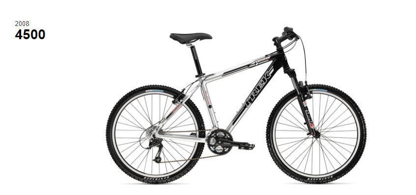 2008 Trek 4500 Silver, gray or bare metal