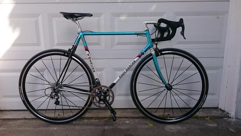 1980 Eddy Merckx Corsa Extra SLX Green, Black, and White