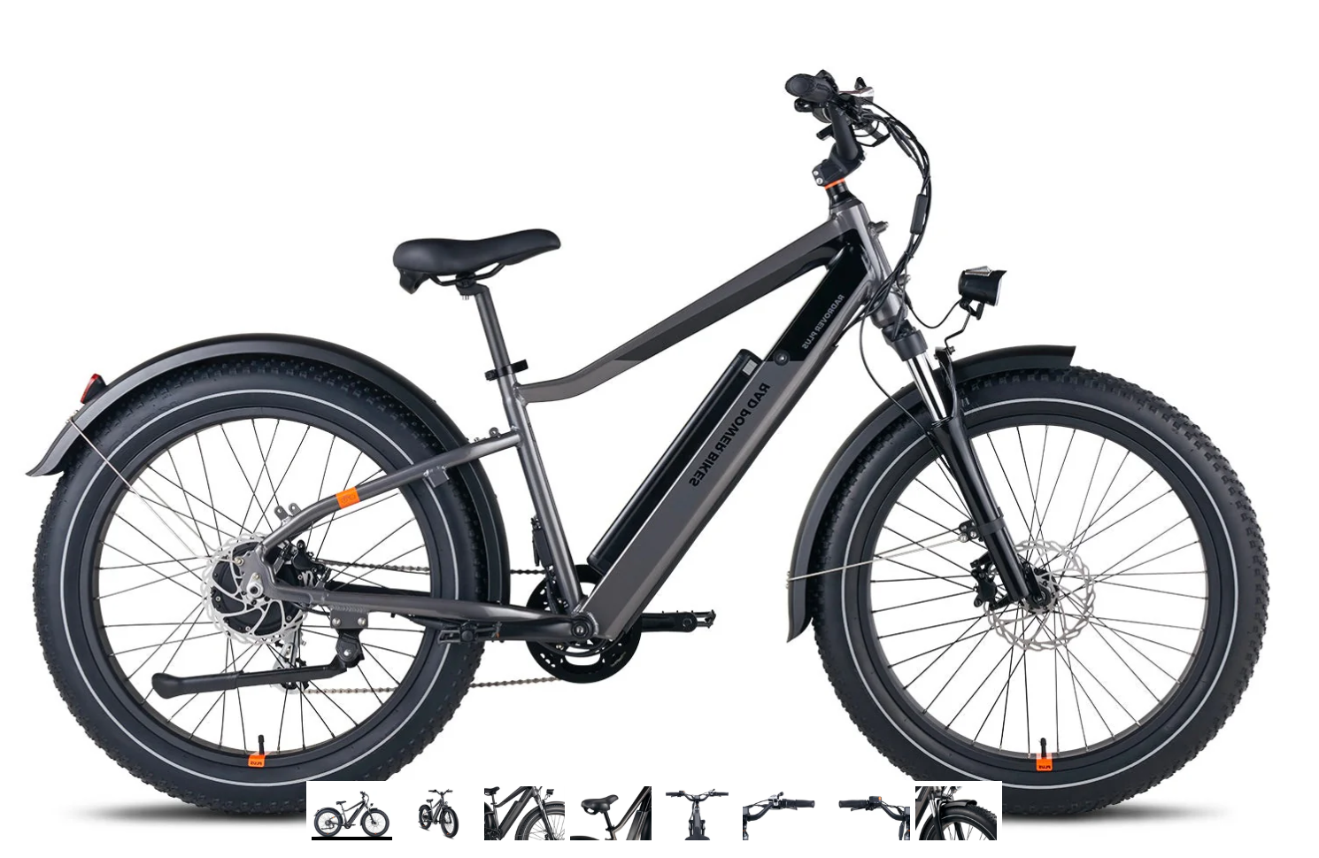 Rad Power Bikes RadRover 6 Plus High-Step Silver, gray or bare metal