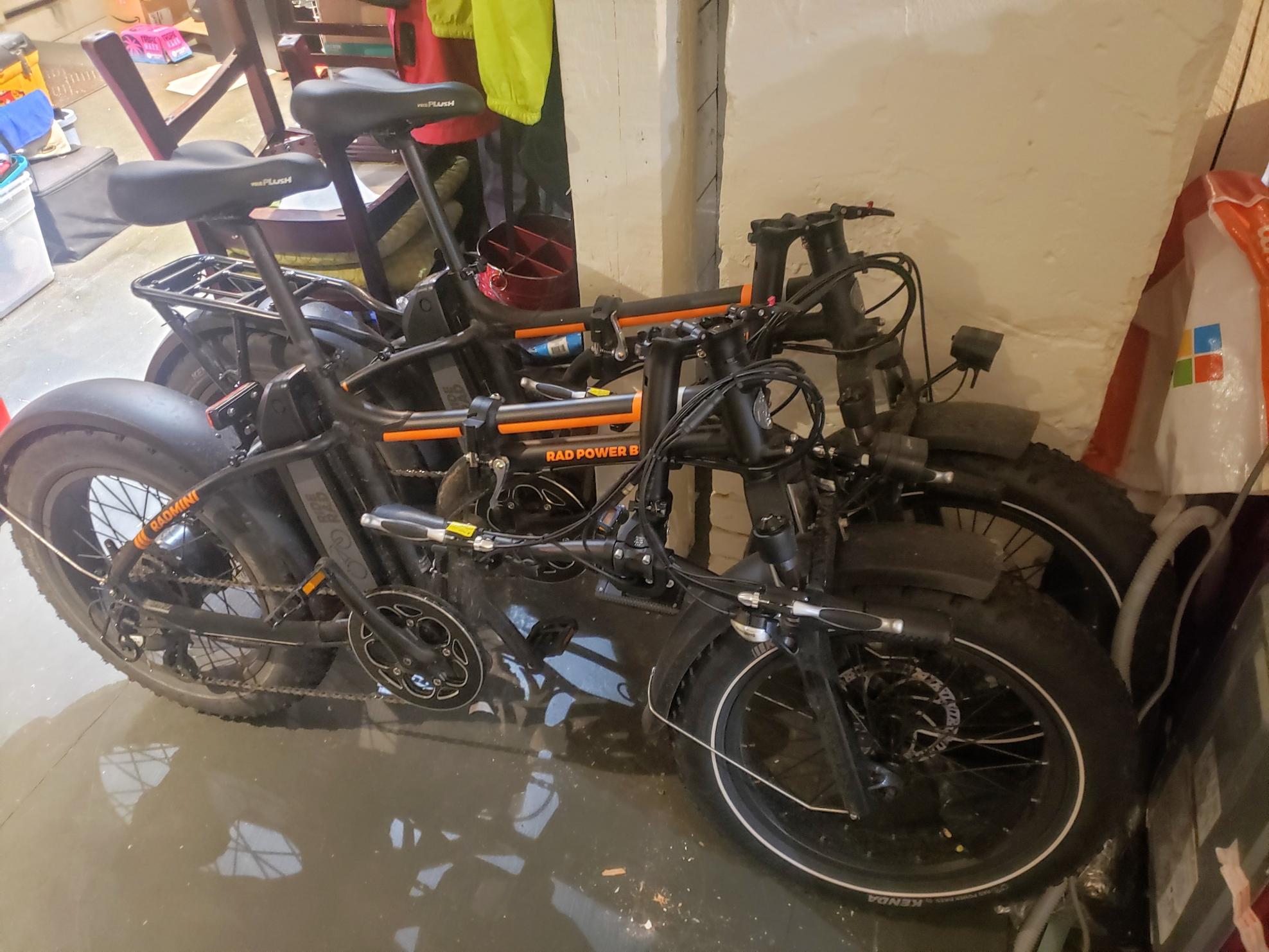 2015 Rad Power Bikes Foldable Black and Orange