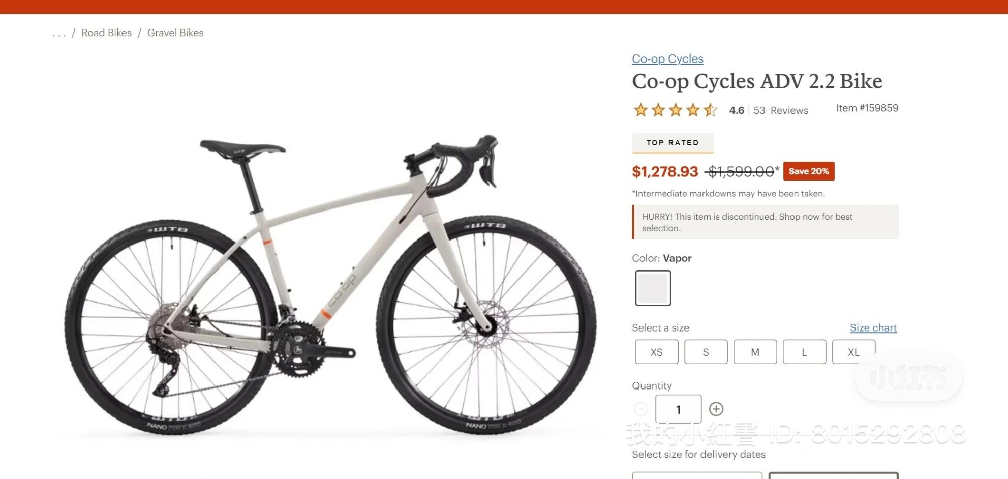 2024 REI Co-op Adv 2.2 Bike Silver, gray or bare metal