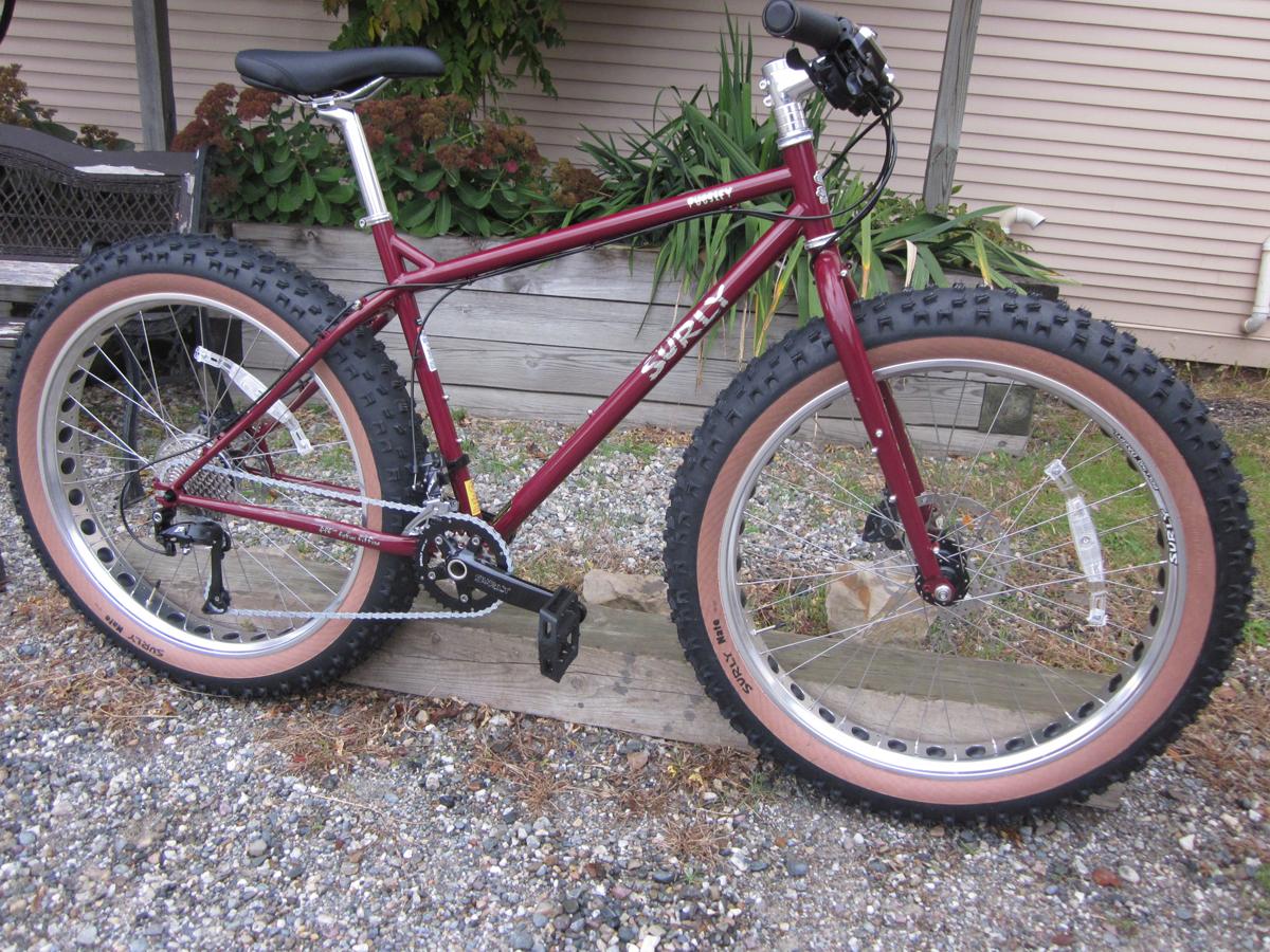 2014 Surly Pugsley Special Ops Red and Silver or Gray