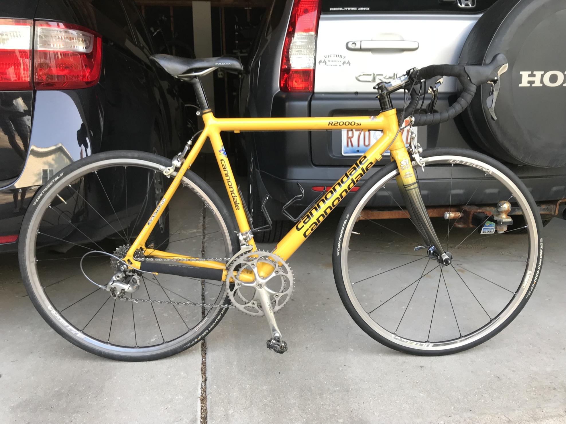 2001 Cannondale 2000si Yellow or Gold