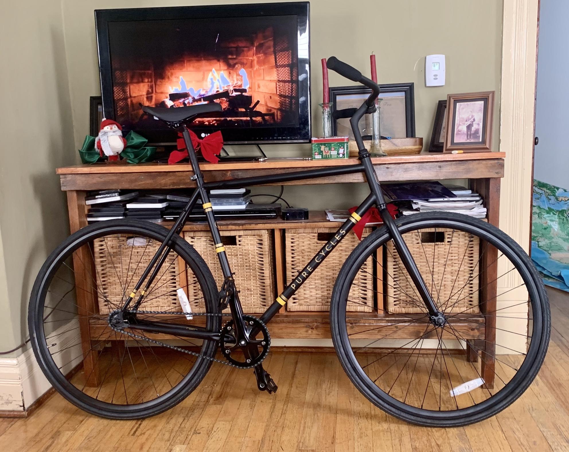 2021 Pure Fix Cycles Coaster Bike 29in Black and Yellow or Gold