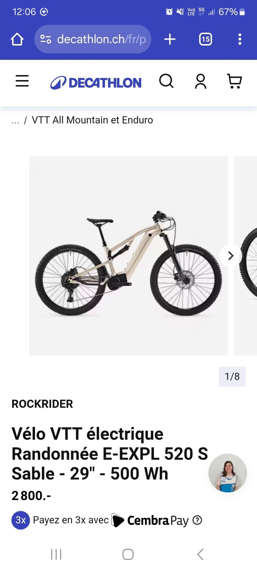 2024 Decathlon EXPL 520-S Yellow or Gold