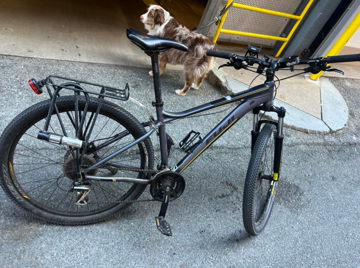 2023 Fuji Fuji A2-SL custom-butted alloy front ... Black and Silver, gray or bare metal