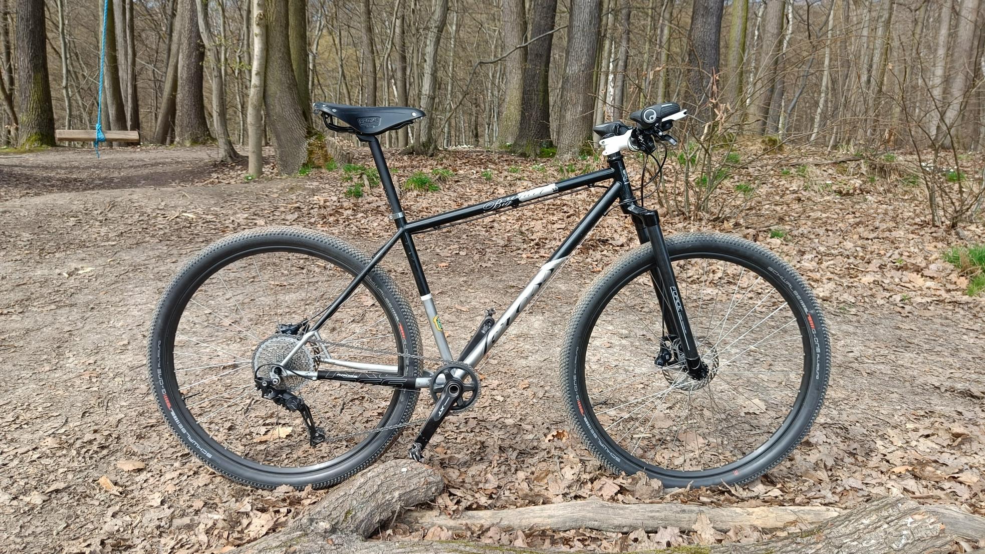 Kross SA Big Wheel Silver, gray or bare metal and Black