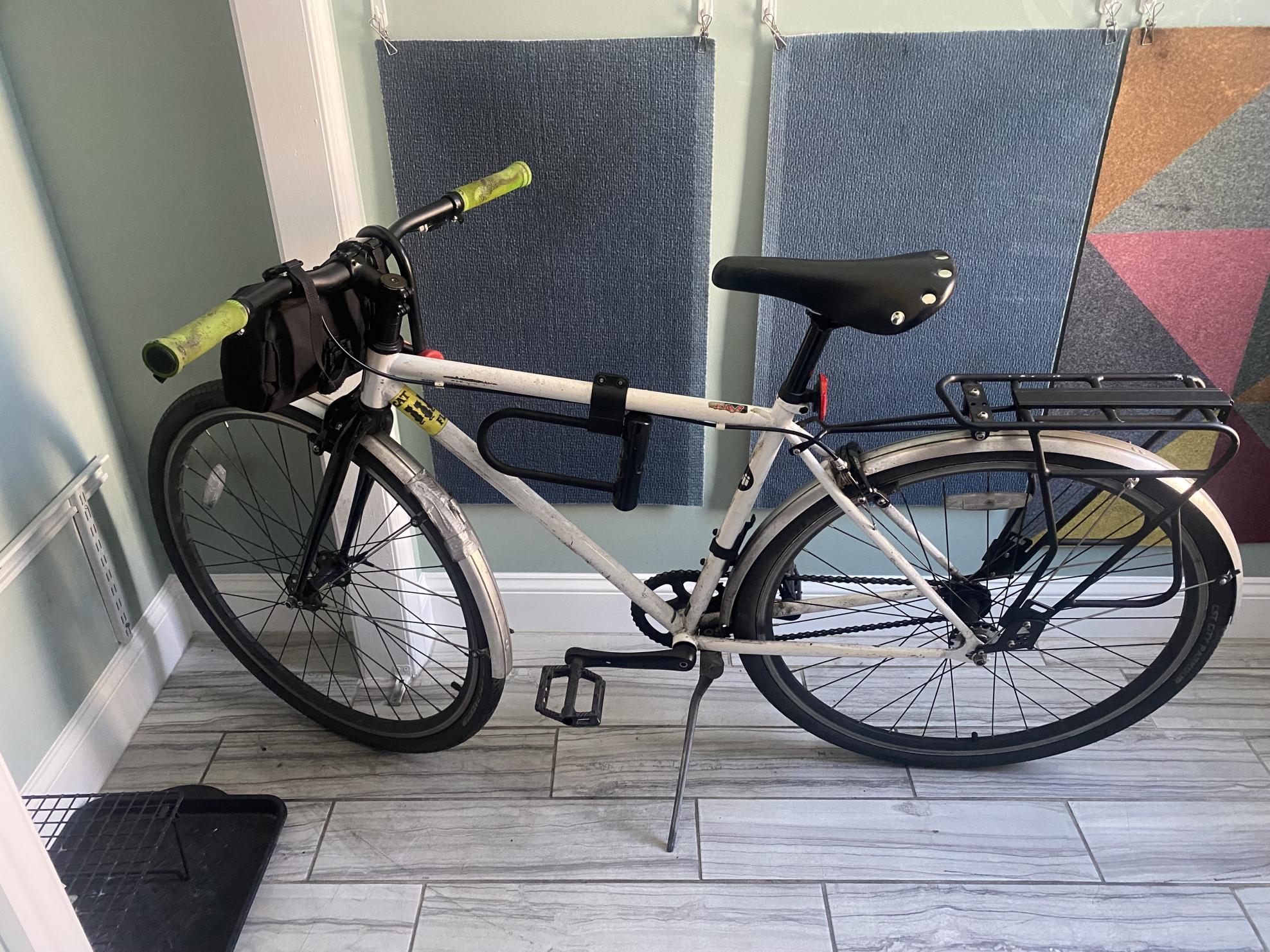 Fuji Fuji Hi-ten steel White and Stickers tape or other cover-up