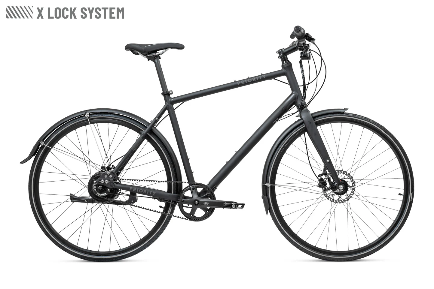 2023 Priority Bicycles Continuum Onyx Black