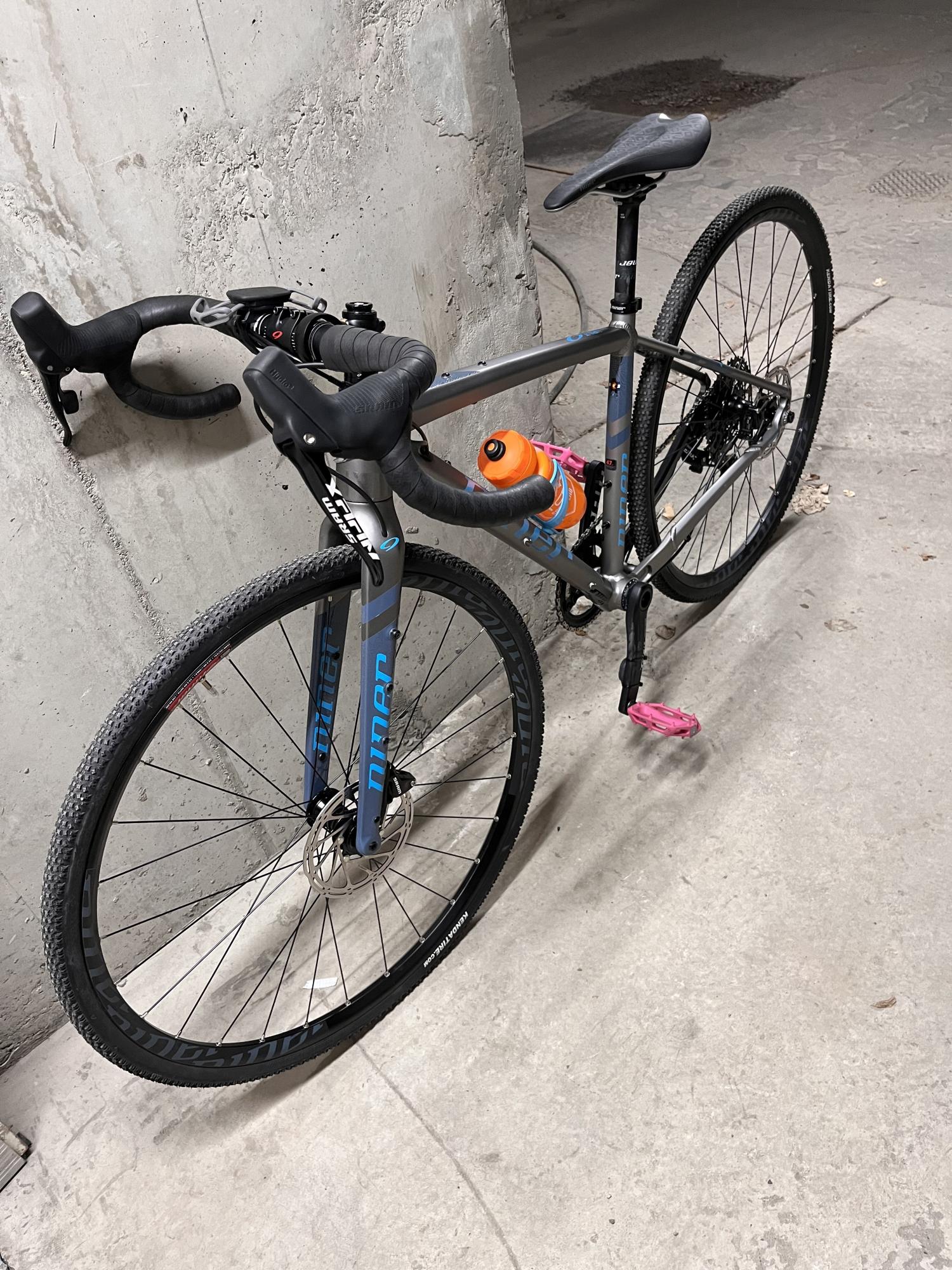 2022 Niner Niner RLT 9 2-Star Gravel Bike, Grey/... Silver, gray or bare metal