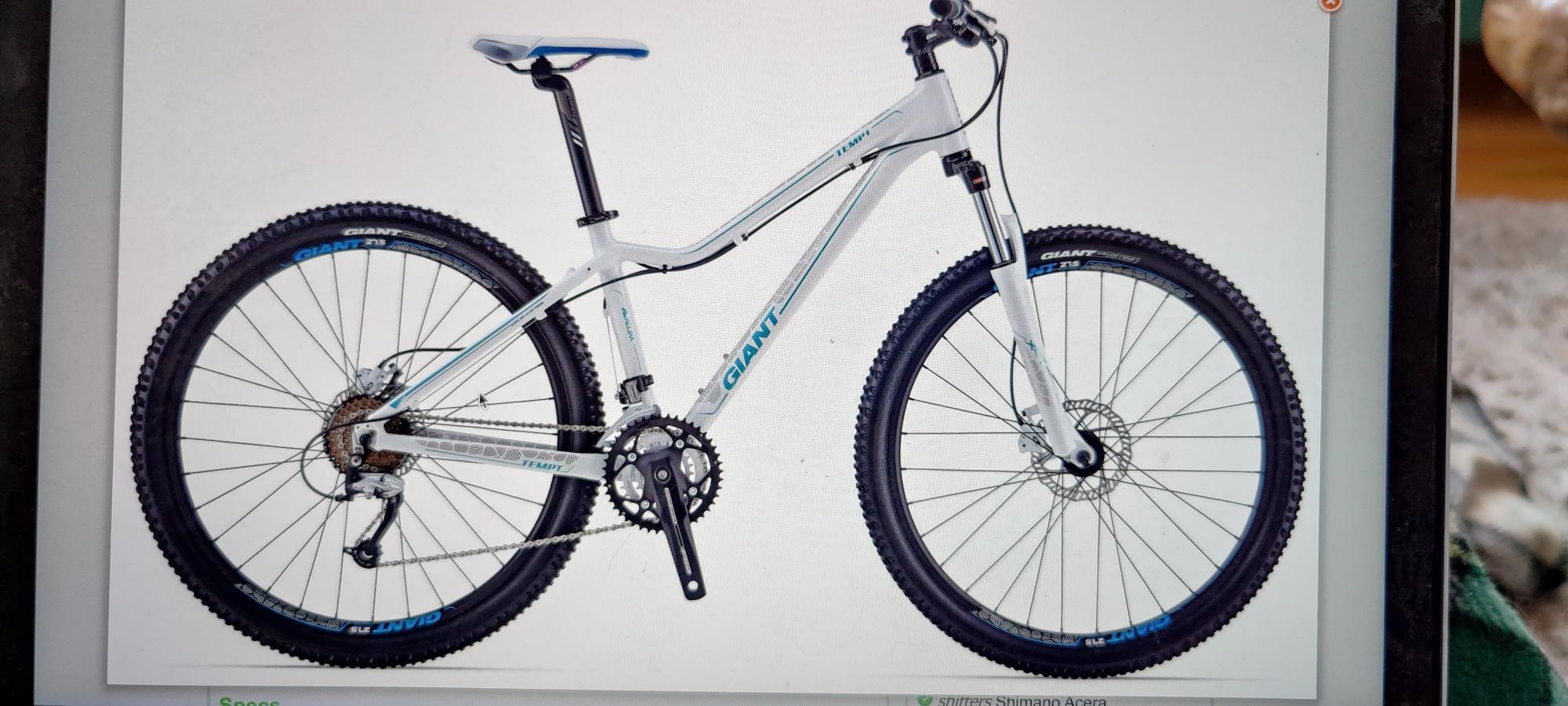 2014 Giant hardtail White