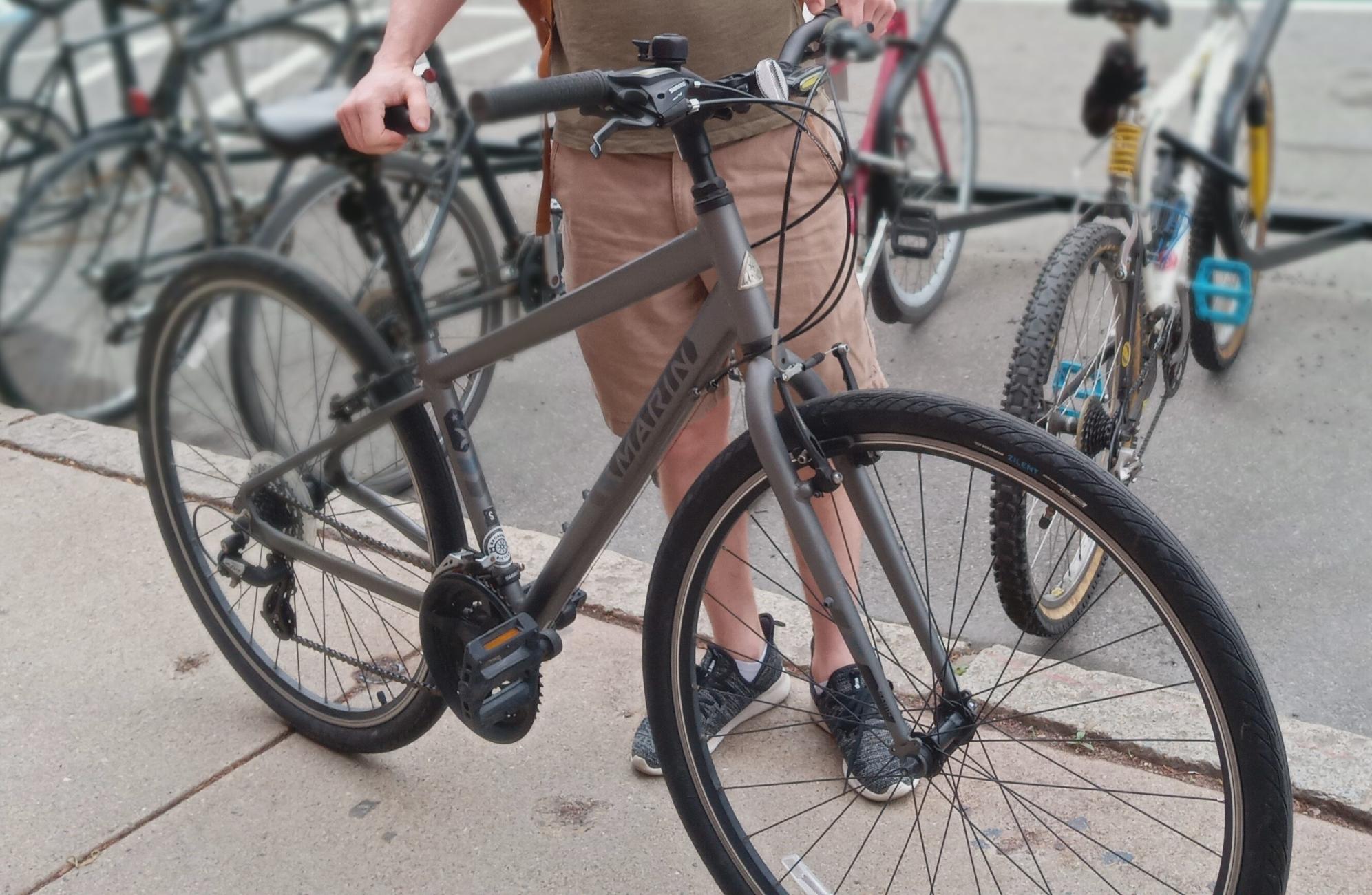 Marin Bikes Silver, gray or bare metal