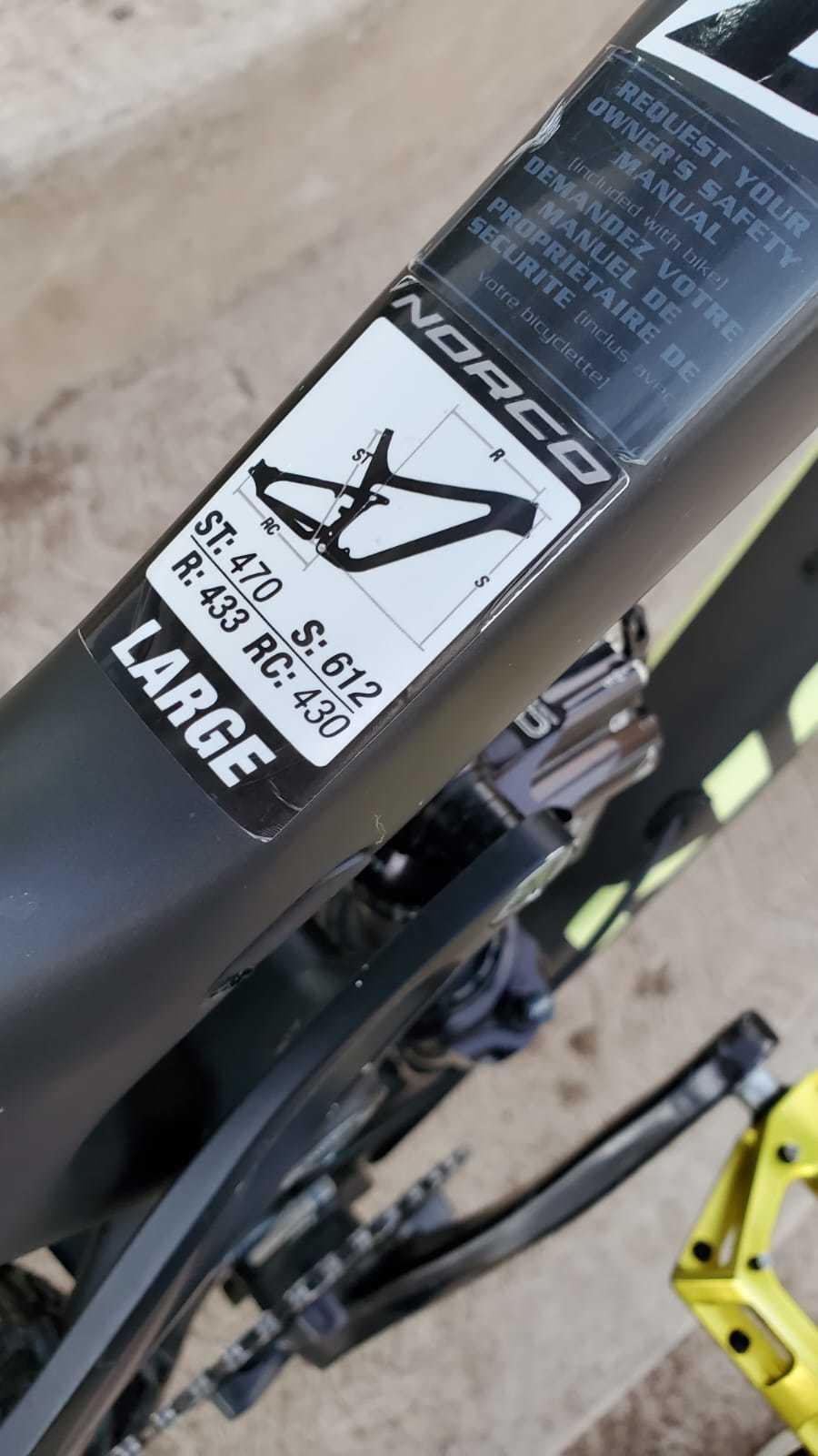 2015 Norco Bikes RANGE C7.3 Large Black and Yellow or Gold