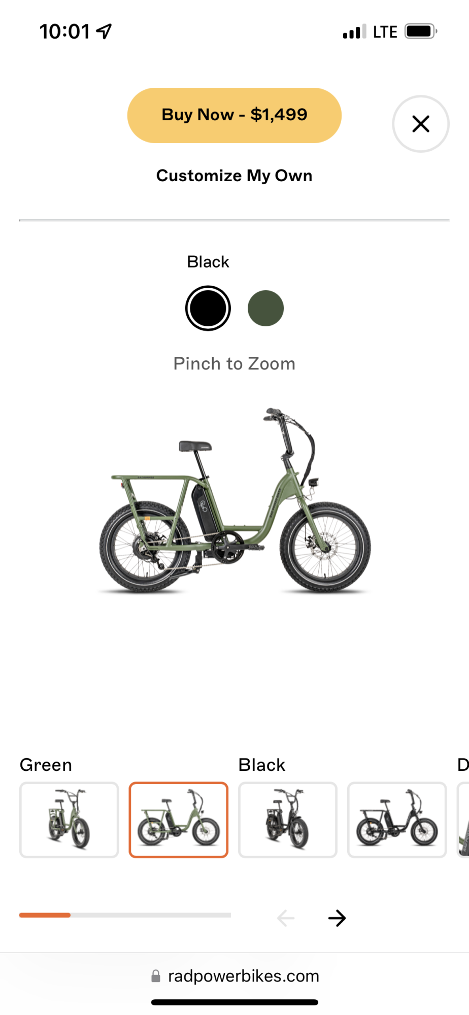 2022 Rad Power Bikes Runner 2 Green