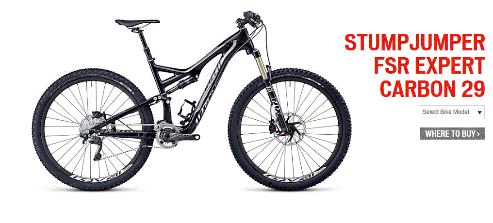 2014 Specialized Stumpjumper FSR Comp Carbon 29  Black