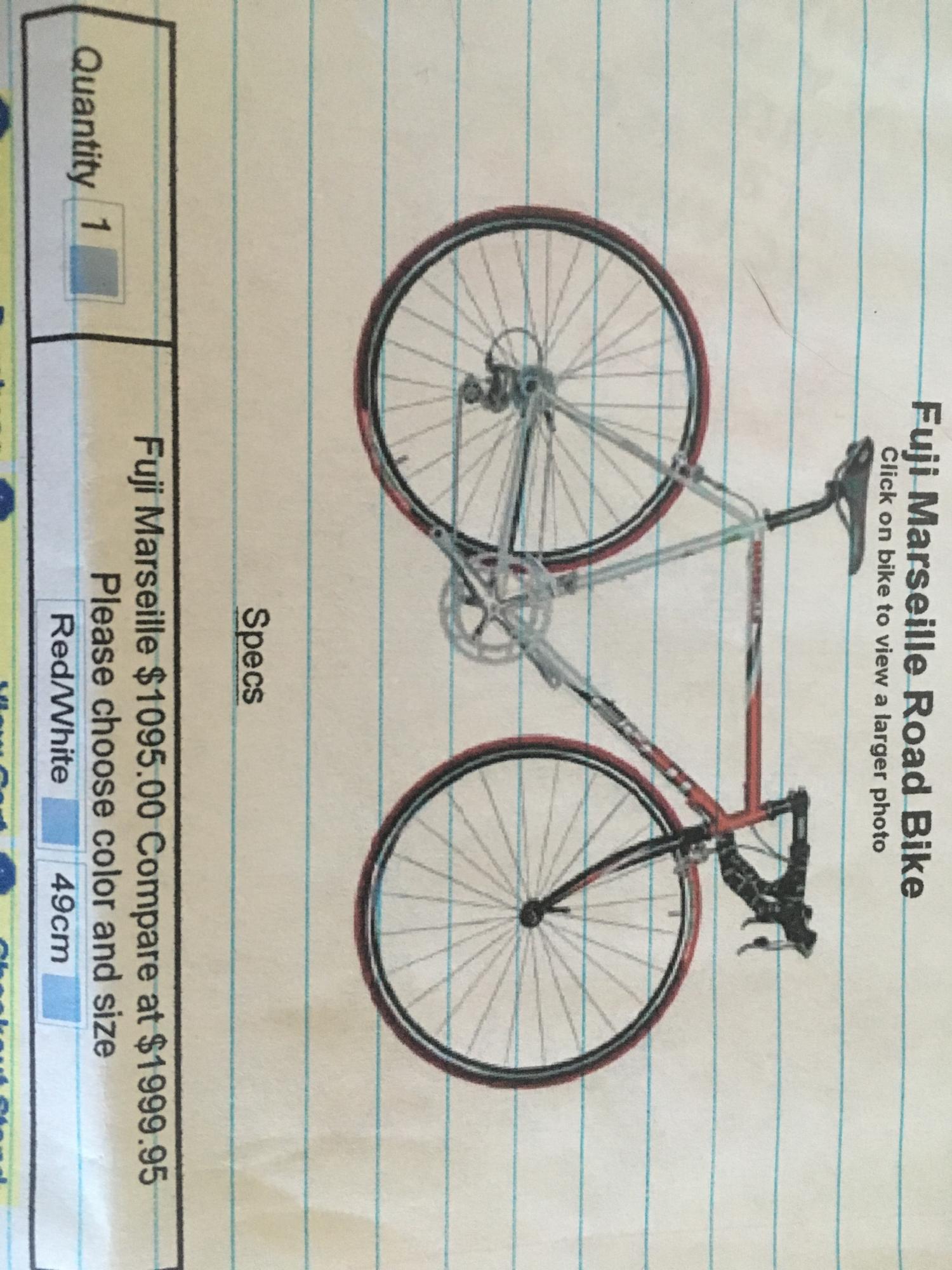 2003 Fuji Marseille White and Red