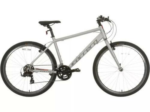 2022 Carrera bicycles Carrera Parva Mens Hybrid Bike 27.5/1... Silver, gray or bare metal