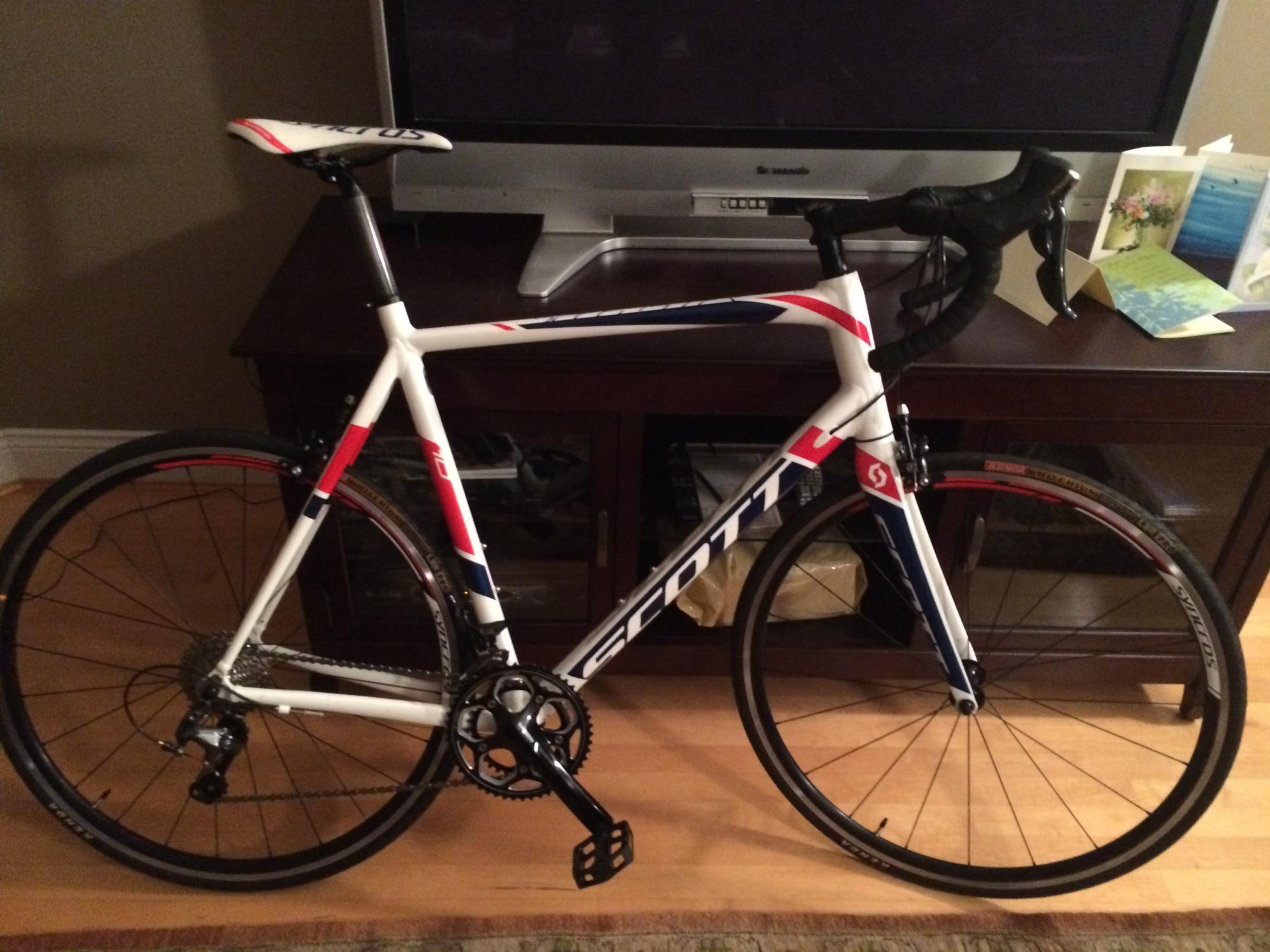 2016 SCOTT Speedster 10 White, Red, and Blue