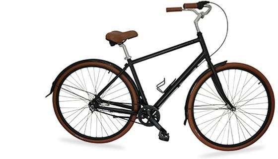 2016 Priority Bicycles Diamond Classic Black