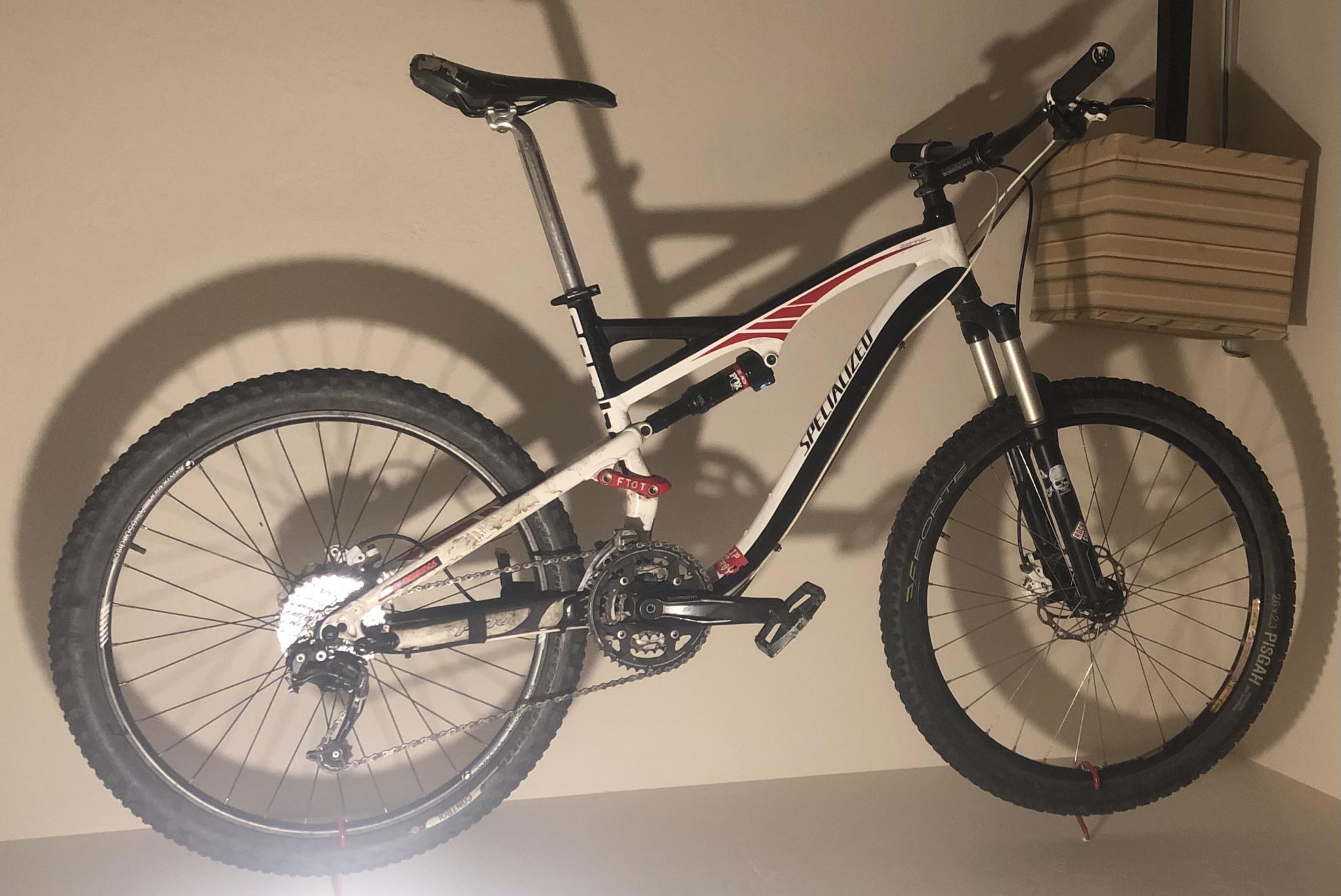 2014 Specialized Camber comp White, Black, and Red
