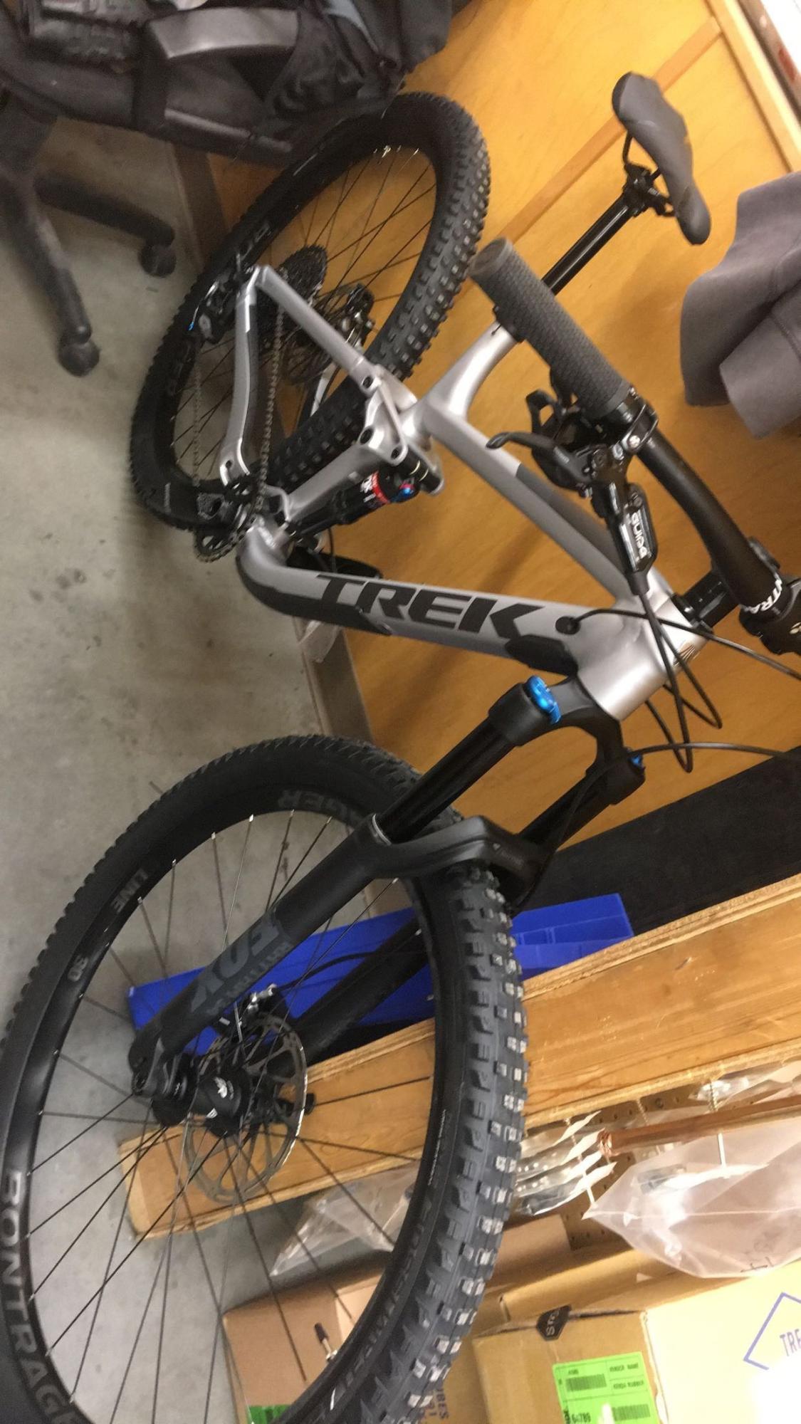 2018 Trek Fuel EX 8 Silver, gray or bare metal