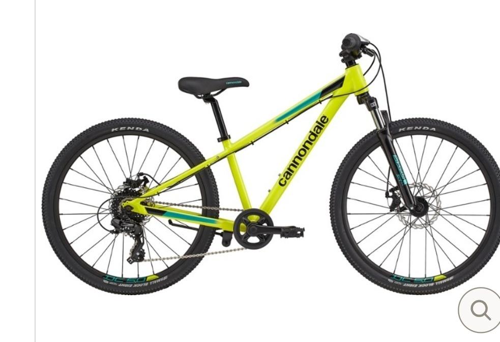 2022 Cannondale Trail 24 Kids - Nuclear Yellow Yellow or Gold