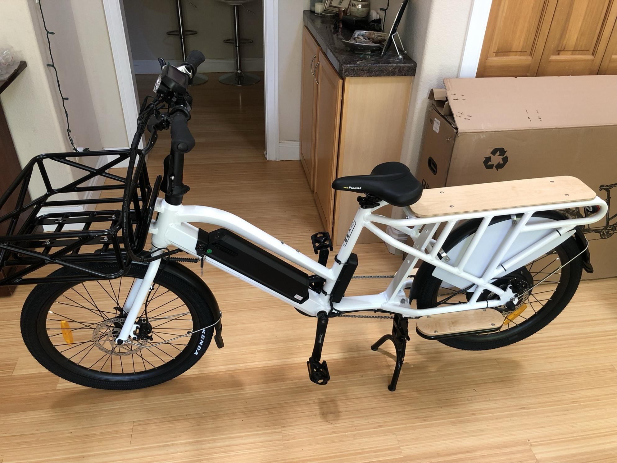 2021 Eunorau MAX Cargo cargo bike (rear storage) White