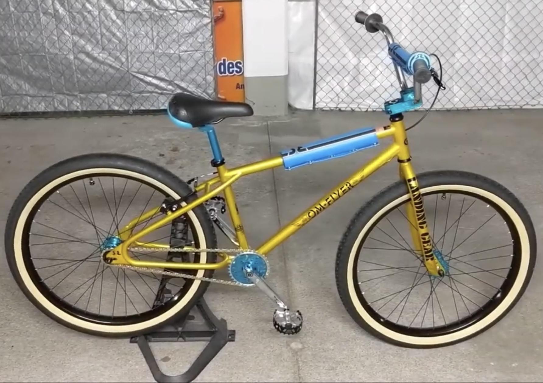 2021 SE Bikes OM FLYER Yellow or Gold and Blue