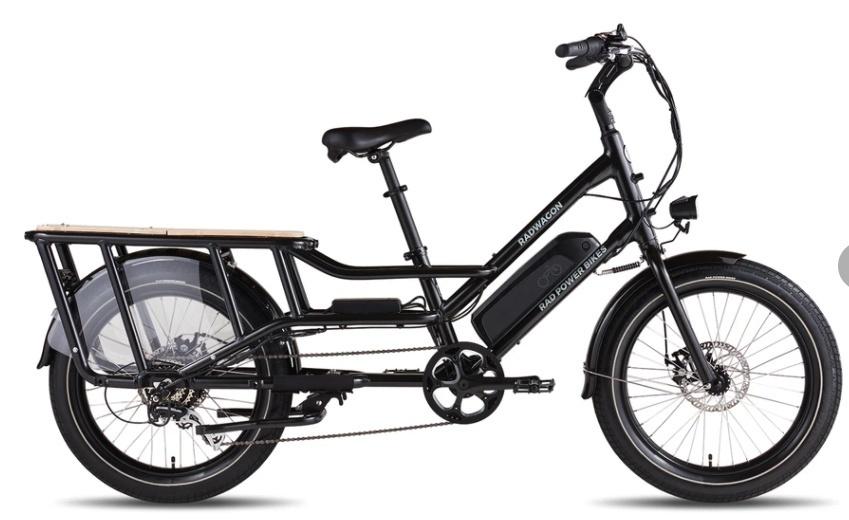 2021 Rad Power Bikes RadWagon 4 cargo bike (rear storage) Black
