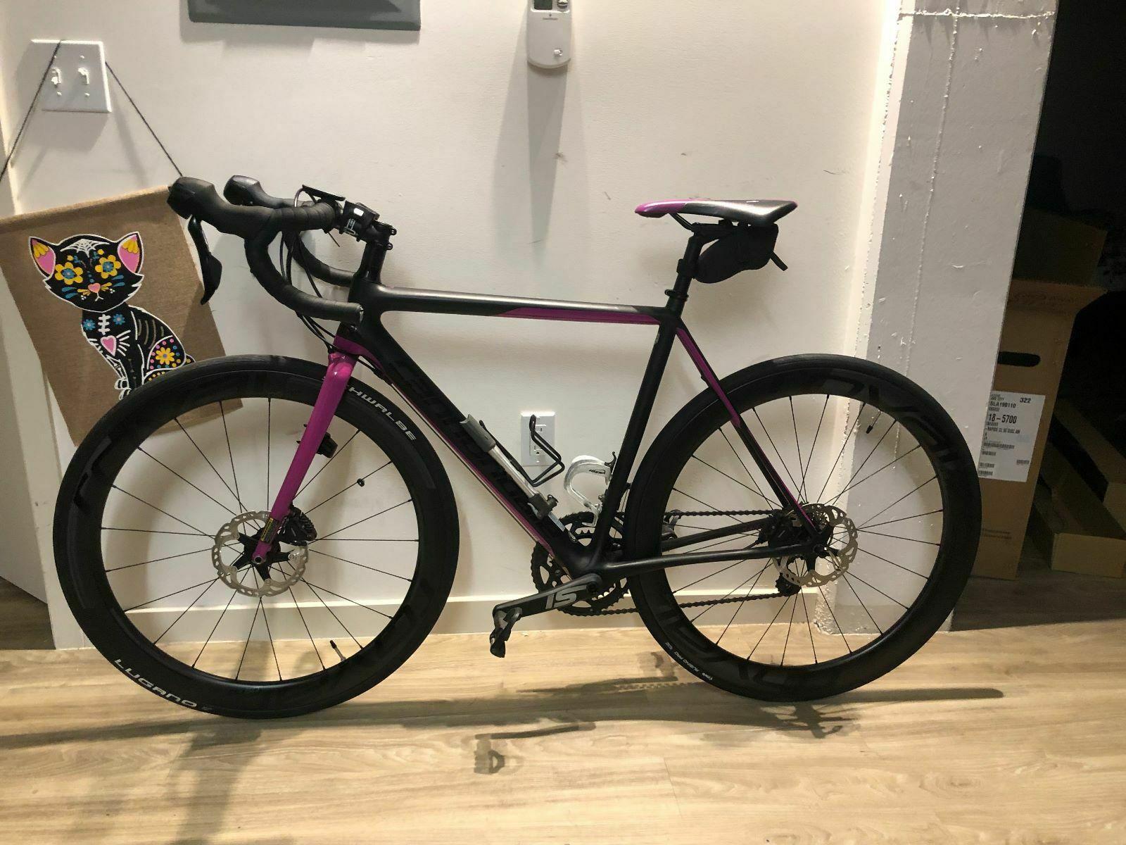 2017 Cannondale SuperSix EVO Disc Women's 105 Black and Pink
