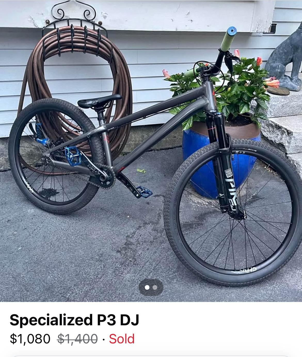 2022 Specialized P3 Silver, gray or bare metal