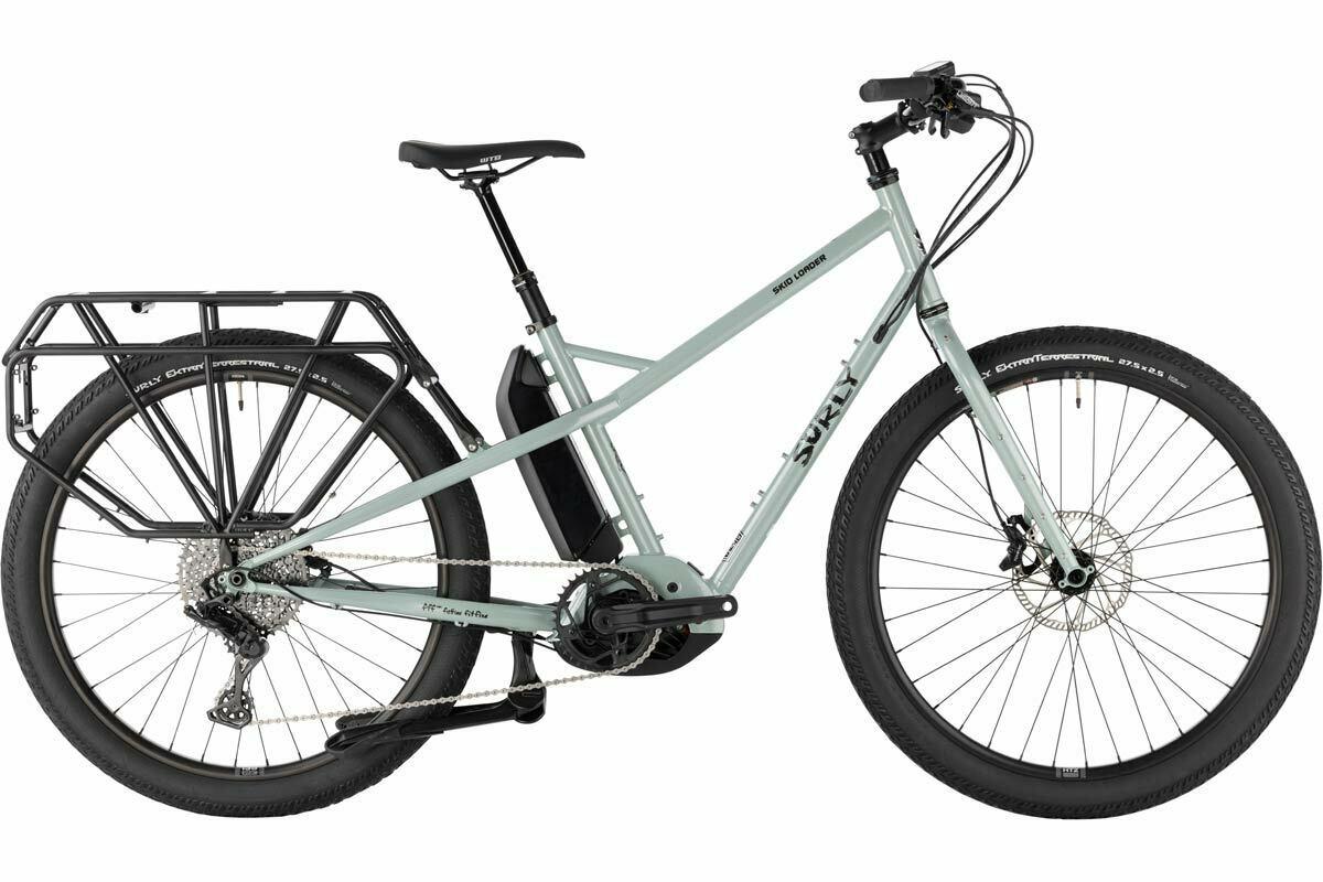2024 Surly Skid loader cargo bike rear (e.g. longtail) Silver, gray or bare metal