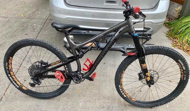 2020 Rocky Mountain Bicycles Instinct BC Black and Silver, gray or bare metal