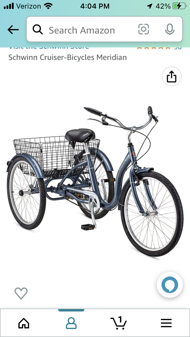 Schwinn Meridian tricycle Blue