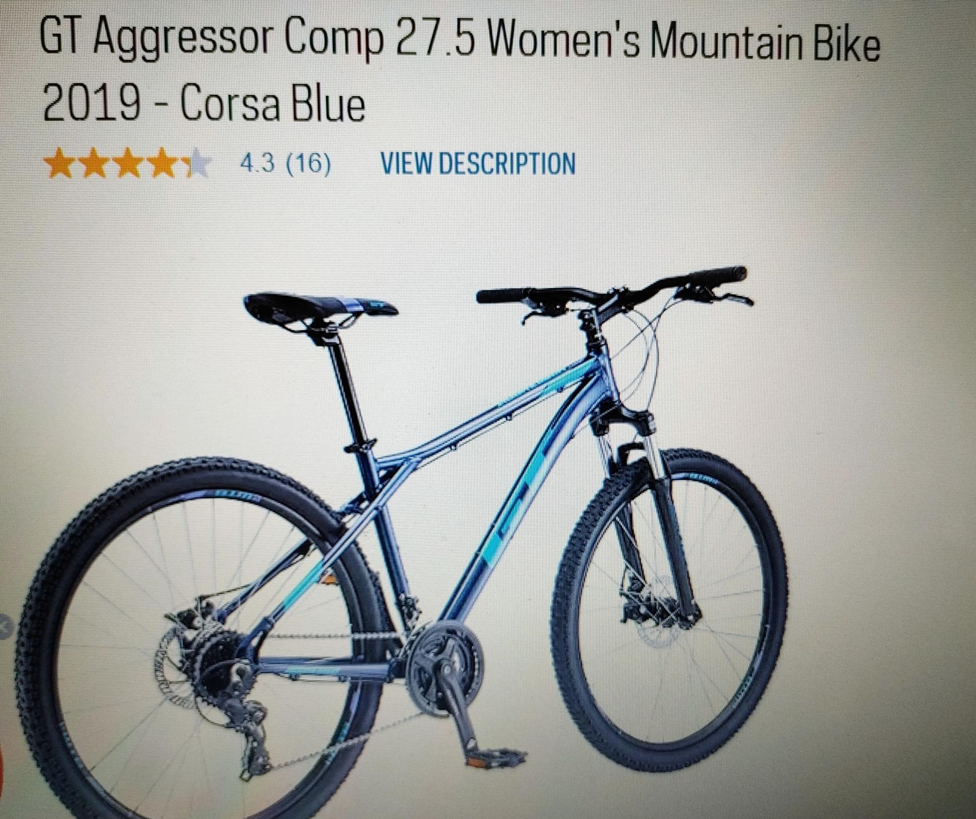 2019 GT Bicycles Aggressor Blue and Purple